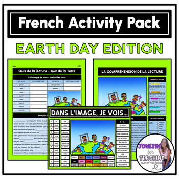 Preview of French Earth Day Bundle - Listening, Speaking, Reading, Writing Activities