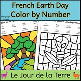 French Earth Day Color by Number Le Jour de la Terre Color