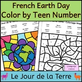 French Earth Day Color by TEEN Number Le Jour de la Terre 