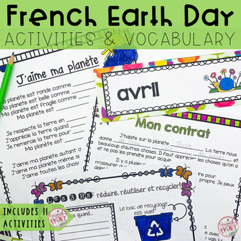 Preview of French Earth Day Package/Spring: Le jour de la terre, environnement & printemps