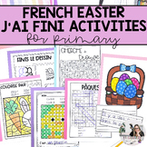French Easter Activities & Worksheets for Early Finishers 