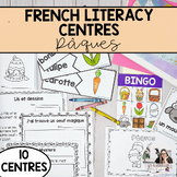 Primary French Easter Literacy Centres / Les centres de li