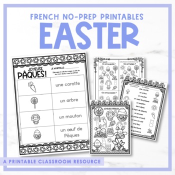 Preview of French Easter Printables | Pâques