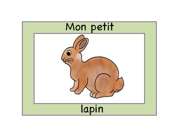 Preview of French Easter EMERGENT READER | Mon petit lapin