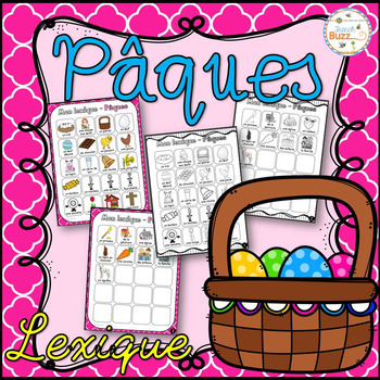 Preview of French Easter Vocabulary - Pâques - lexique 