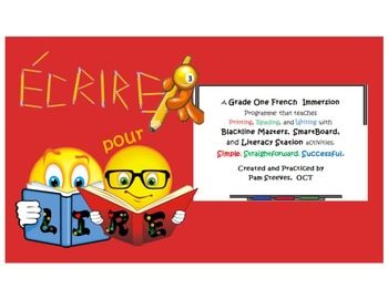 Preview of French Écrire pour lire 3: Phonics Activities