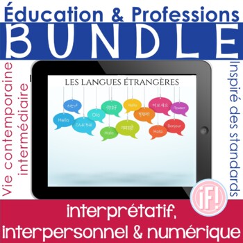 Preview of French Education & Jobs BUNDLE