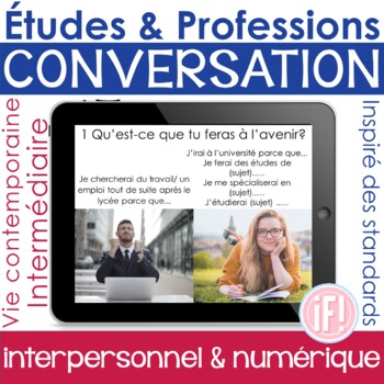 Preview of French Education School Career Job Interpersonal Speaking Performance Task