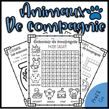 Preview of French Emergengy Plan / Early Finisher/ Pets / Animaux de Compagnie Grade 1-3