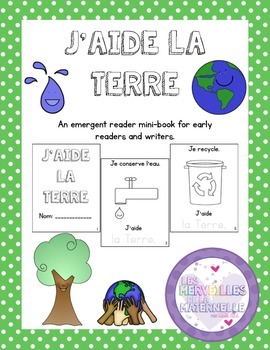 Preview of Journée de la Terre - French Emergent Reader