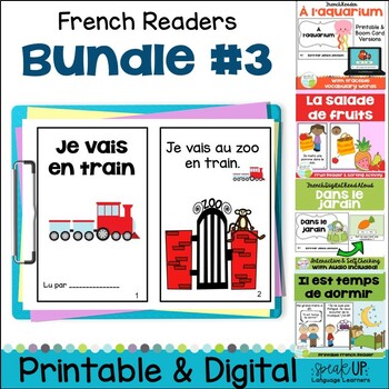 Preview of French Emergent Readers Mini Stories Books & Activities Bundled Set 3 - français