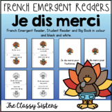 French Emergent Readers: Je dis merci