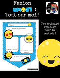 French Emoji All About Me Pennant-Back to School, Online L