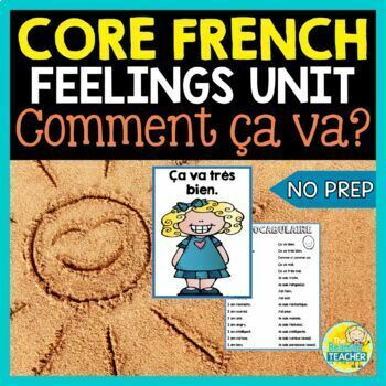 Preview of French Emotions Activities, Project & Posters - Comment ça va? Middle Years FSL
