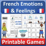 French Emotions and Feelings Fun Games and Activities in F