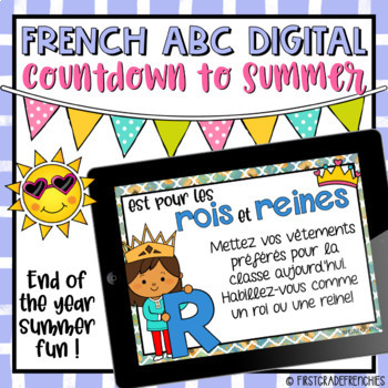 Preview of French End of Year ABC Summer Countdown | La fin de l'année