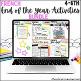 French End of the Year Activities BUNDLE - Bundle d'activi