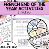 French End of the Year Activities | French Summer Literacy