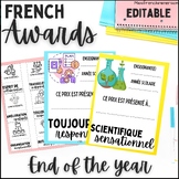 French End of the Year Award Certificates  - Fin d'année: 