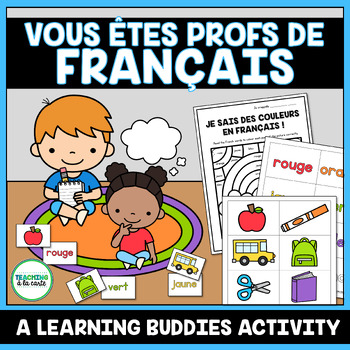 Preview of French End of the Year Learning Buddies Activity