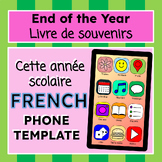 French End of the Year Memory Book - Phone Writing and Dra