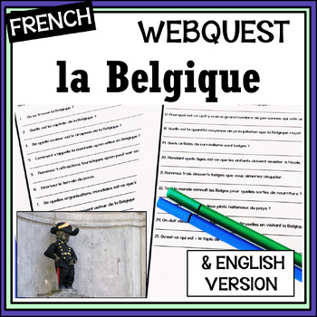 Preview of French/English-Belgium/la Belgique Webquest-Francophonie