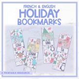 French & English Holiday Bookmarks | Christmas