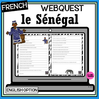 Preview of French Sénégal/English Senegal-Webquest-la Francophonie