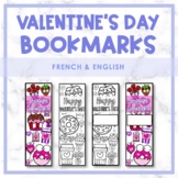 French & English Valentine's Day Bookmarks - La Saint-Valentin