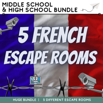 Preview of French Escape Room Collection