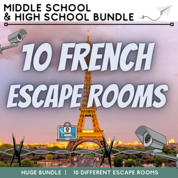 Preview of French Escape Room Collection