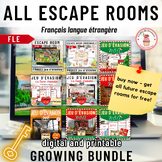 French Escape Rooms growing bundle jeux d'évasion digital 