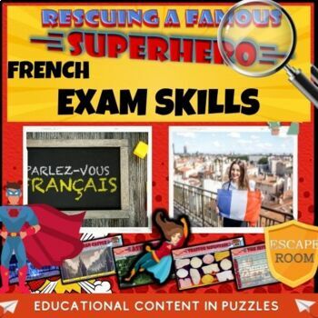 Preview of French - Exam Skills Escape Room