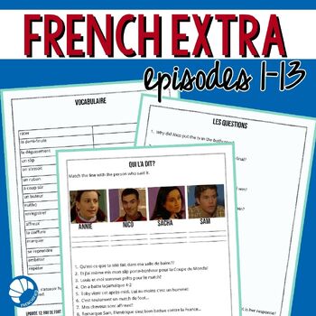 Preview of French Extra activities megabundle includes activities for all 13 episodes