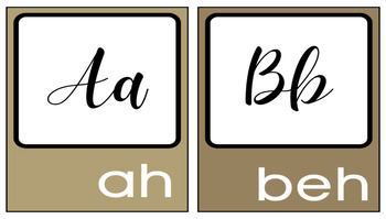 Preview of French-FSL-Alphabet Classroom Organization Neutral Colours