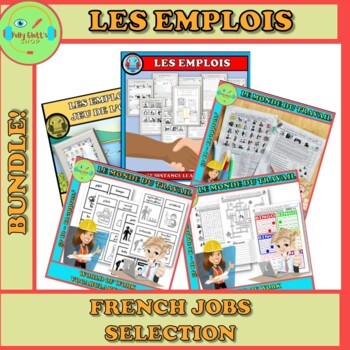 Preview of French FSL Jobs Emplois Travail BUNDLE