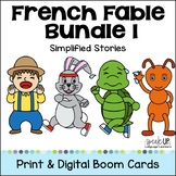 French Fable Readers Bundle 1 - Printable & Boom Cards wit