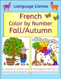 French Fall Autumn Automne Color by Number Activity Colori