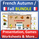 French Fall Autumn L'automne Unit Activities in French BUNDLE