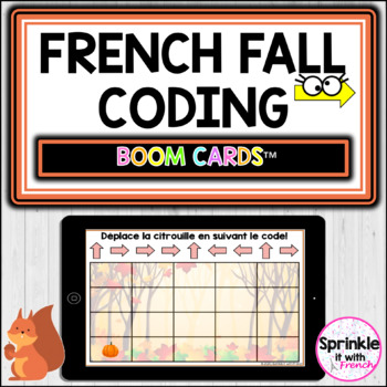 Preview of French Fall Coding Boom Cards™️ | Le codage d'automne