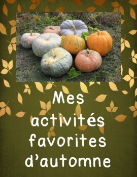 Preview of French Fall Packet: Activités d'automne!