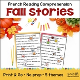 French Fall Reading Comprehension Activities - l’automne l