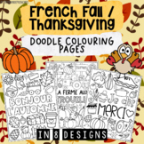 French Fall Thanksgiving Coloring Pages | L'automne et L'a