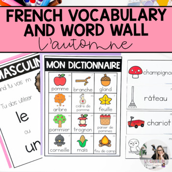 Vocabulaire d'hiver  Vocabulary cards, Word wall, Classroom