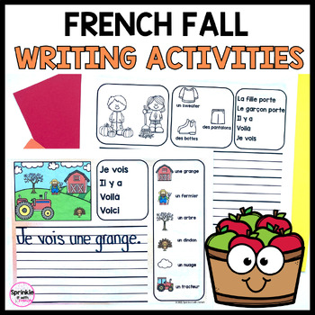 Preview of French Fall Writing Activities | Les activités d'écriture de l'automne