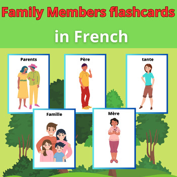 French Family Members Flashcards by My education my right | TPT