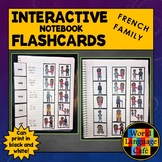 French Family Members Flashcards, Interactive Notebook Flashcards, La Famille