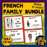 French Family Members, French Boom Cards, French Digital Flashcards, La famille