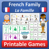 French Family Printable Fun Games and Activities La Famill