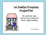 French Family Vocabulary: Authentic Interpretive Reading Activity